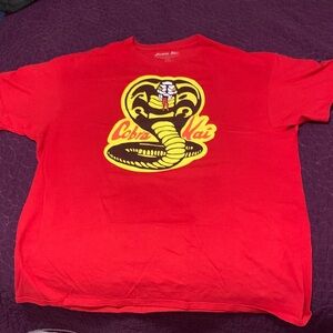 Red Cobra Kai T-Shirt XL Like New